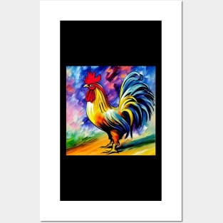 Rooster at the Ready Posters and Art